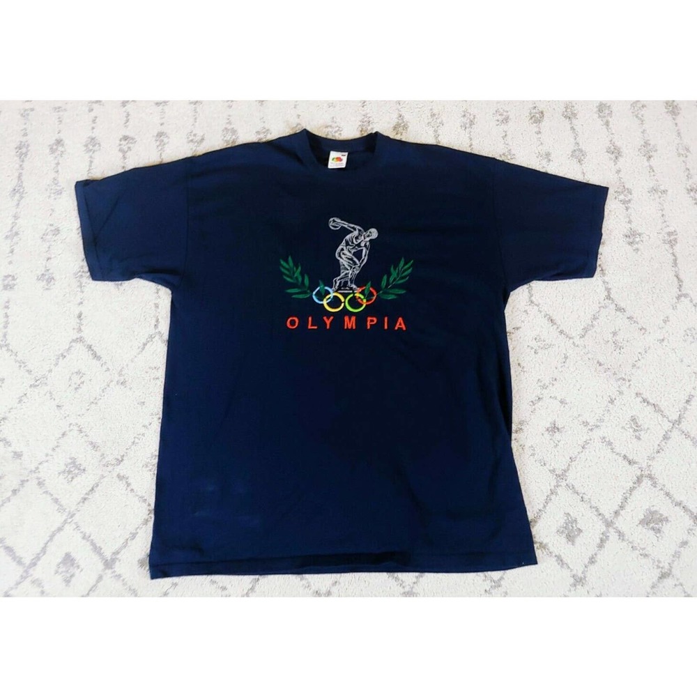 Vintage 90s Olympia Embroidered T Shirt